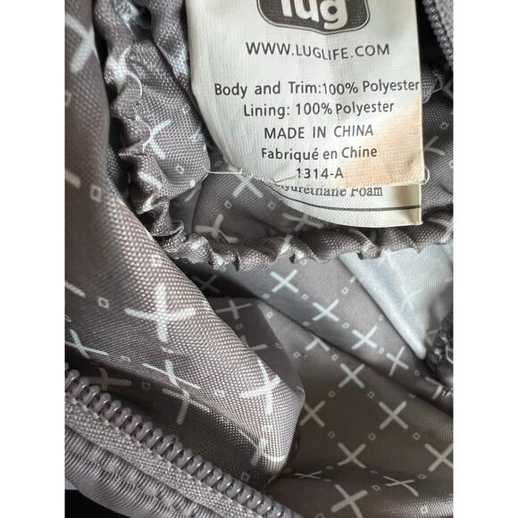 Lug Zipliner Gray Nylon Convertible Hobo Crossbody Travel Versatile Bag Purse - Picture 13 of 14